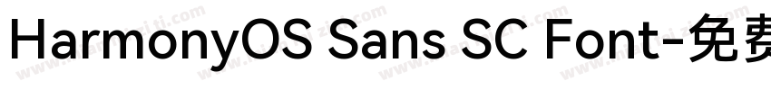 HarmonyOS Sans SC Font字体转换